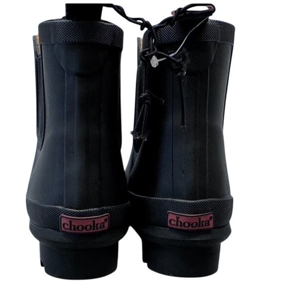 NWT!! "CHOOKA" Rubber Ankle Boots, Size 6, Classic Chelsea Boot, Rainboot - Picture 6 of 9